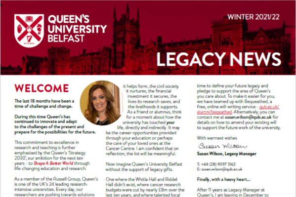 Legacy News newsletter Winter 21.22